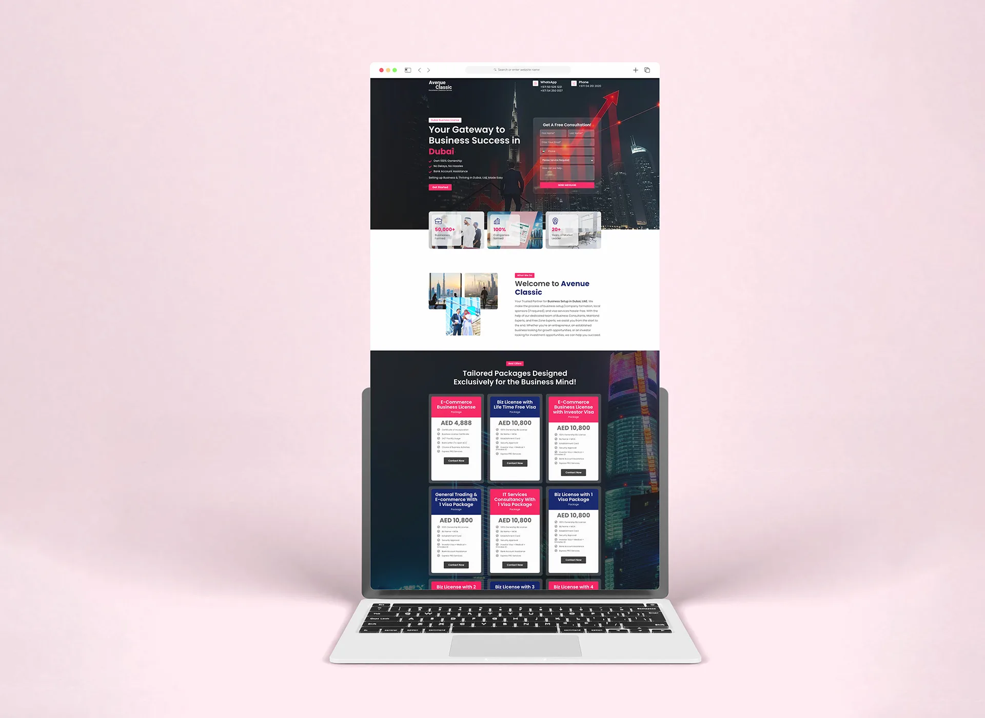 Avenue Classic Landing page Preview 2