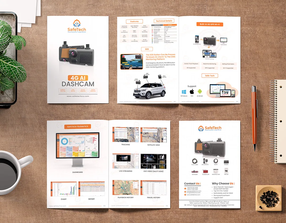 Safetech Dashcam Brochure Cover